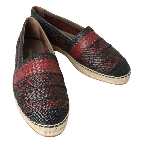 Dolce & Gabbana Elegant Woven Leather Espadrilles - Picture 4 of 7